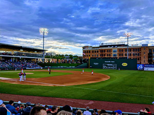 Greenville Drive baseball, Fluor Field, Downtown Greenville, South Carolina.