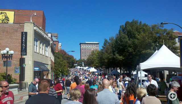2011 Fall for Greenville, Main Street, downtown Greenville, SC