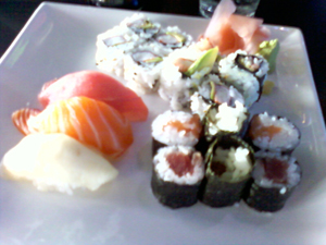Sushi and Sashimi lunch special a Tsunami Sushi and Sashimi lunch special a Tsunami