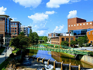 Riverplace, downtown Greenville, South Carolina.