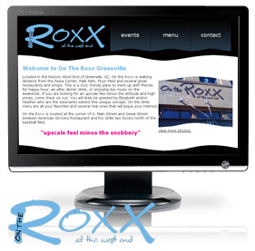 featured website design - On the Roxx at the West End