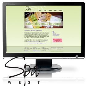 featured website design - Spa West - Spa and Salon