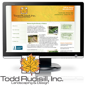 featured website design - Todd Rudisill Landscape and Design